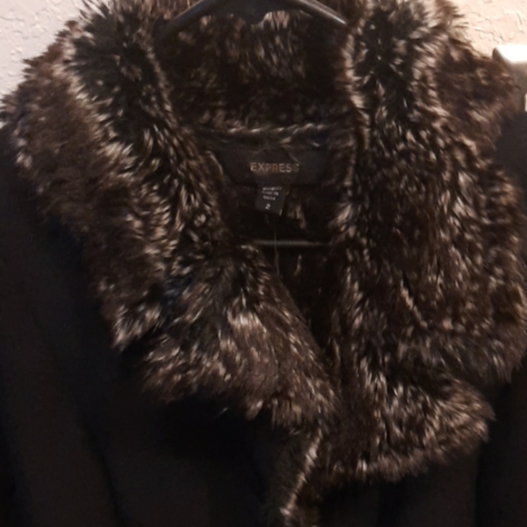 Express Suede Fur Jacket NWOT - Picture 6 of 10